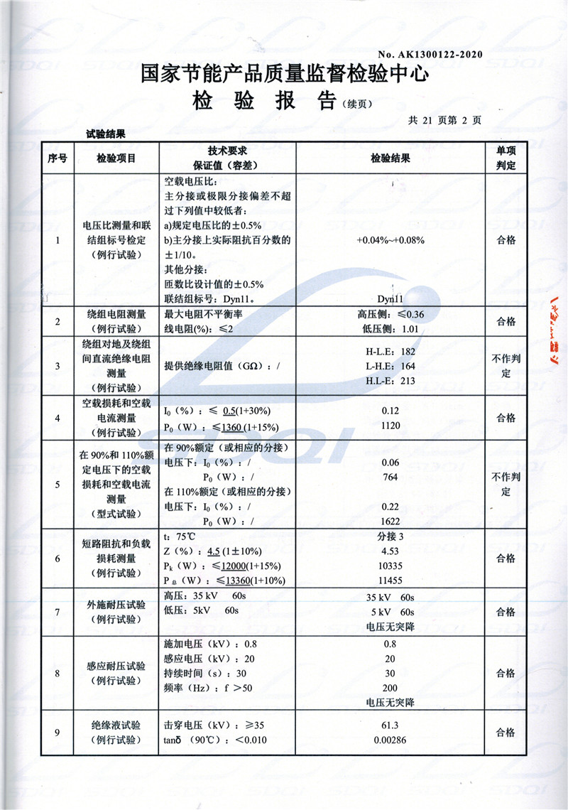 高低压试验报告-S11-1250四会四会四会油浸式变压器-2.jpg